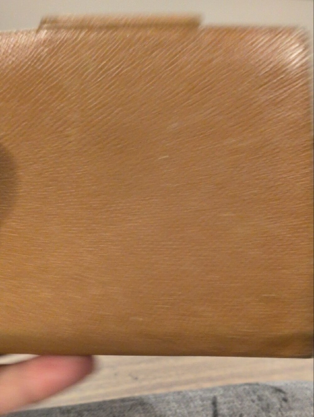 BVLGARI Vintage Classico Leather Compact Bifold Wallet Camel Tan Gold - Picture 12 of 12